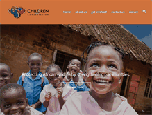 Tablet Screenshot of childrenofconservation.org
